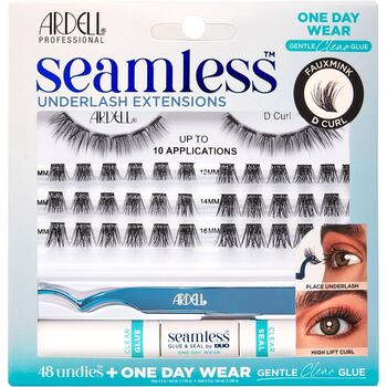 Ardell - Seamless Underlash Extensions Kit Fauxmink D Curl - Doplňovací sada řas - 0ml