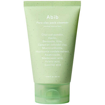 Abib - Pore Clay Pack Cleanser Heartleaf Charcoal Foam - Čisticí pěna - 120ml
