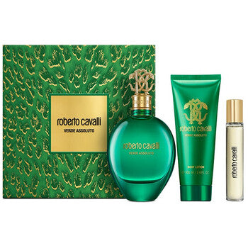 Cavalli Roberto - Signature Verde Assoluto Dárková sada EDP 75 ml, tělové mléko 100 ml a miniaturka EDP 15 ml - 75ml