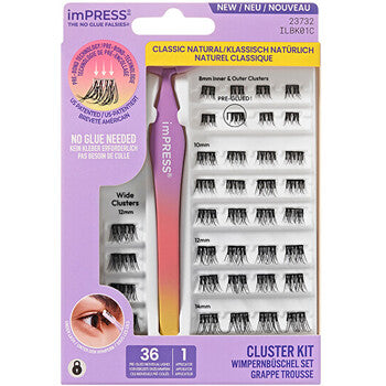 Kiss My Face - imPRESS Press on Falsies Kit 01 - Trsové řasy