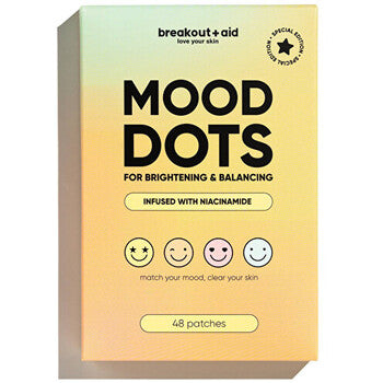 Breakout+aid - Mood Dots - Náplasti na lokální ošetření akné s niacinamidem ( 48 ks )