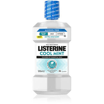 Listerine - Cool Mint Extra Mild Mouthwash - Ústní voda - 500ml