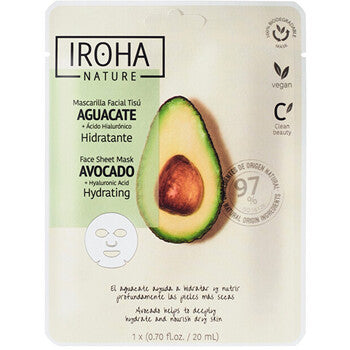 Iroha - Avocado Face Sheet Mask - Plátýnková maska - 20ml