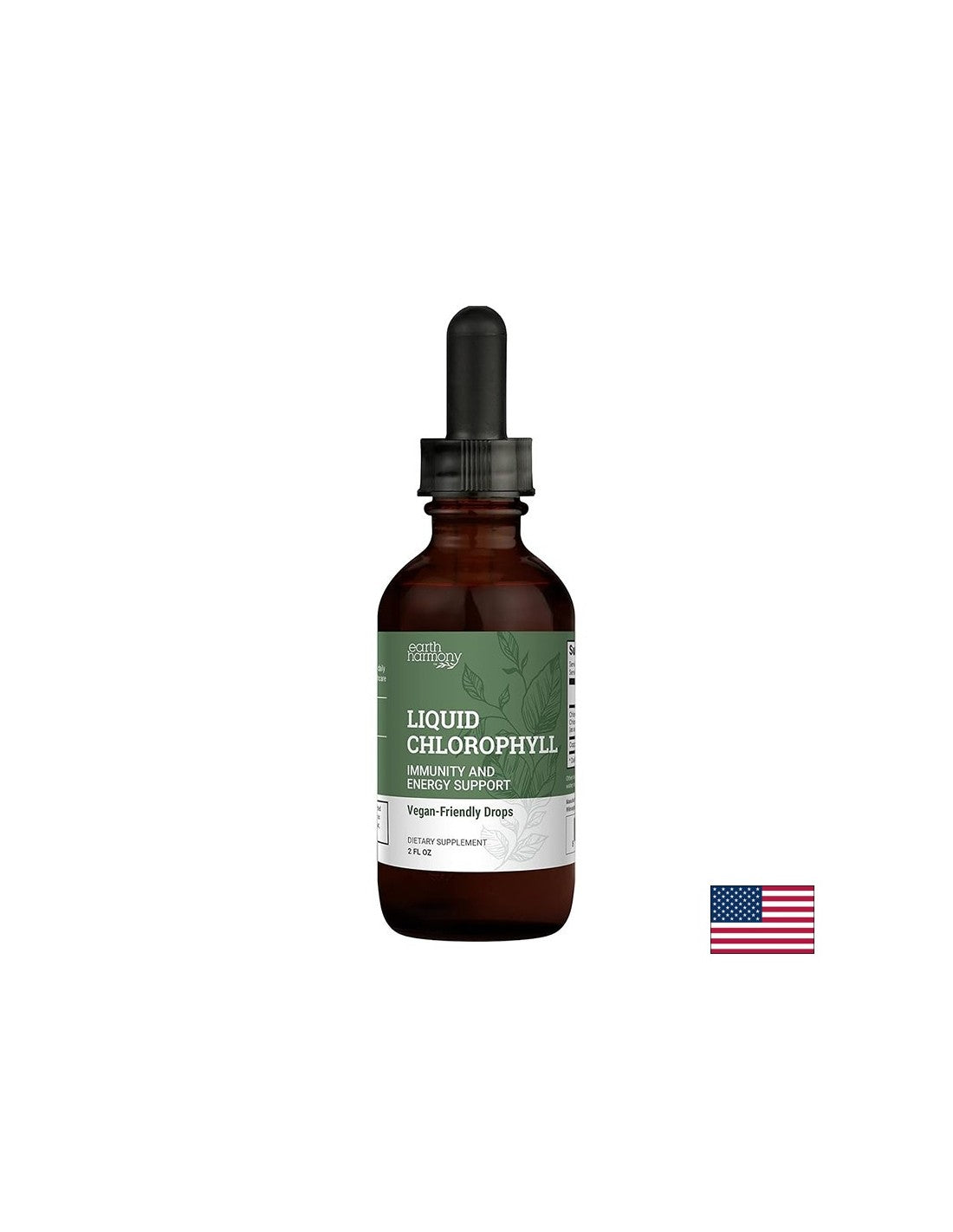 Детоксикация и свежест - Течен хлорофил, 59.2 ml капки - Feel You