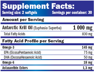 Krill Oil 1000 mg / 60 Softgels - Feel You