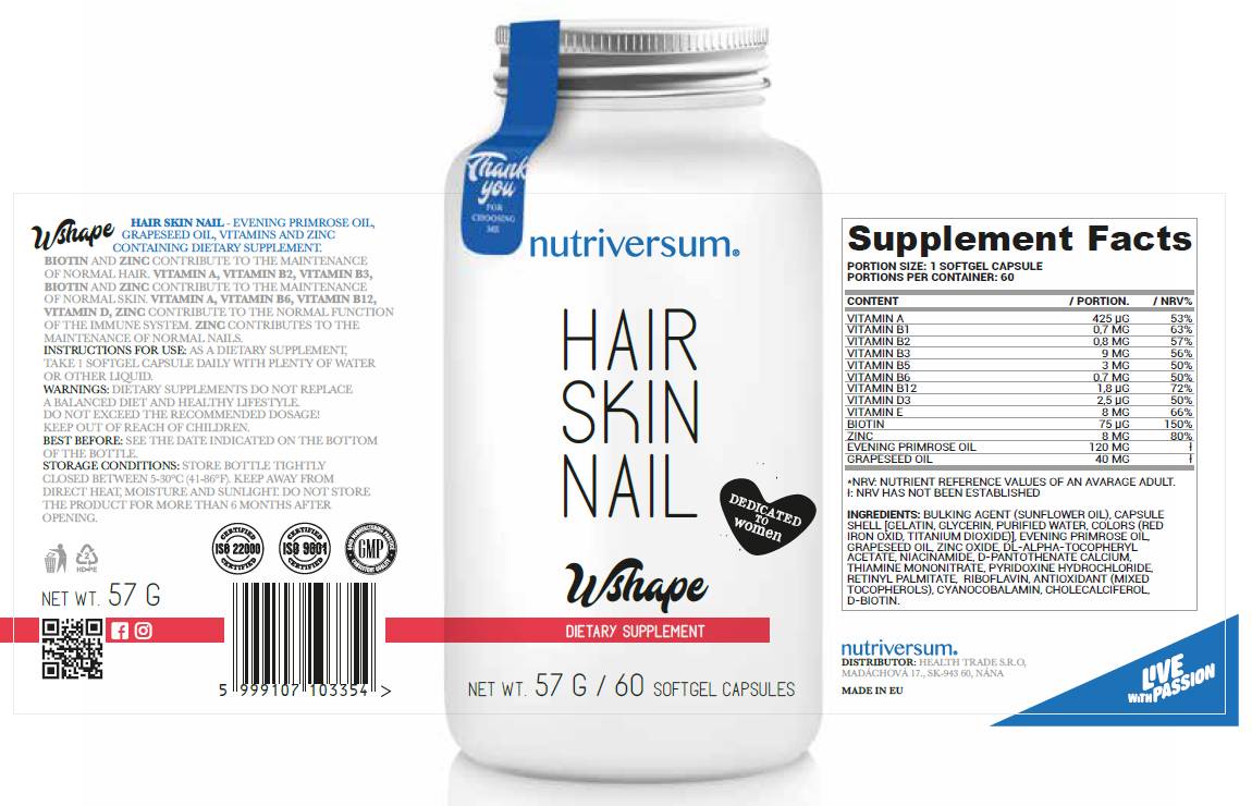 Hair Skin Nail | Dedicated to Women - 60 Gel capsules