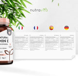 Natural Vitamin E 400IU 90 Vcaps - Nutra Best Bulgaria
