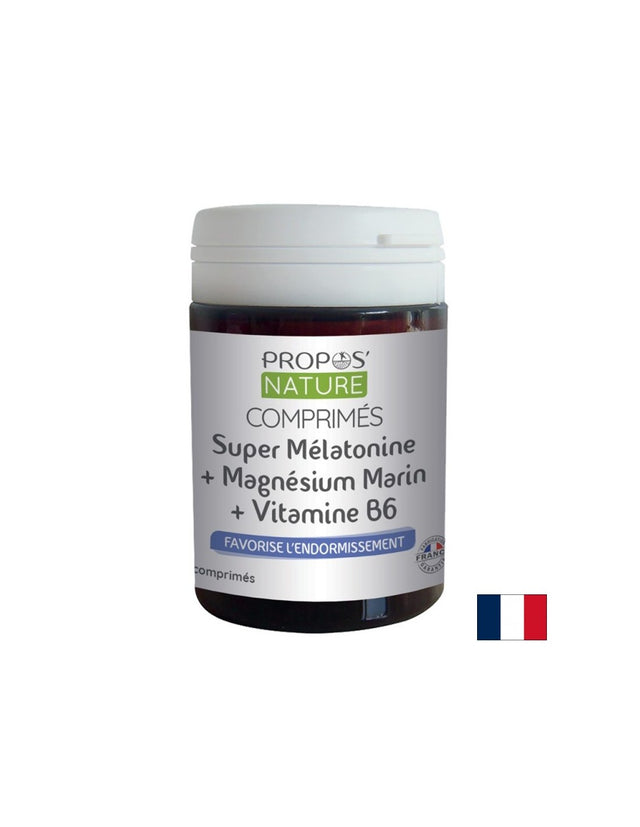 Безсъние - Мелатонин + Морски магнезий + Витамин В6, 60 таблетки - Feel You