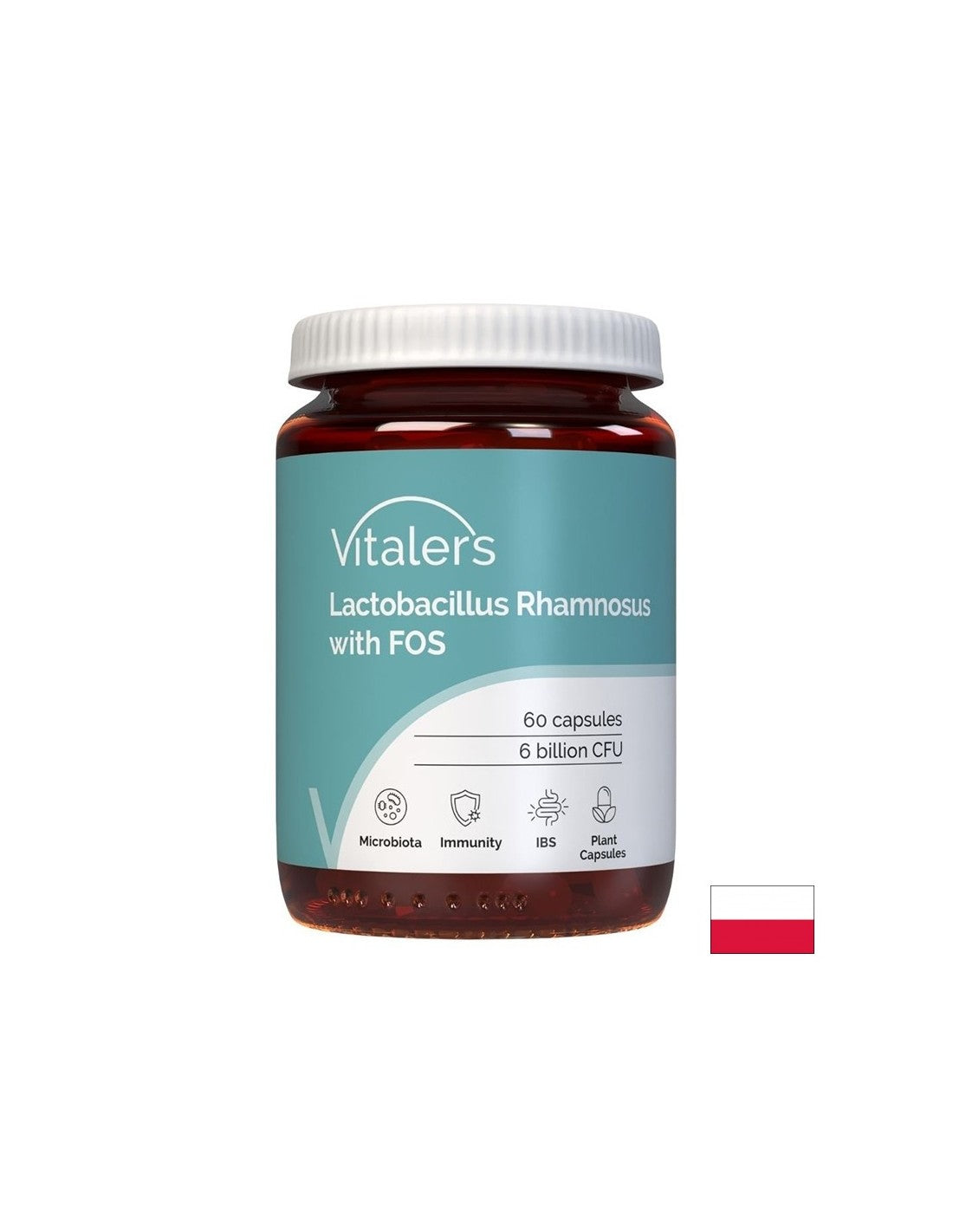 Лактобацилус рамнозус 6 млрд. + пребиотик FOS – Имунна защита и храносмилане, 60 капсули - Feel You