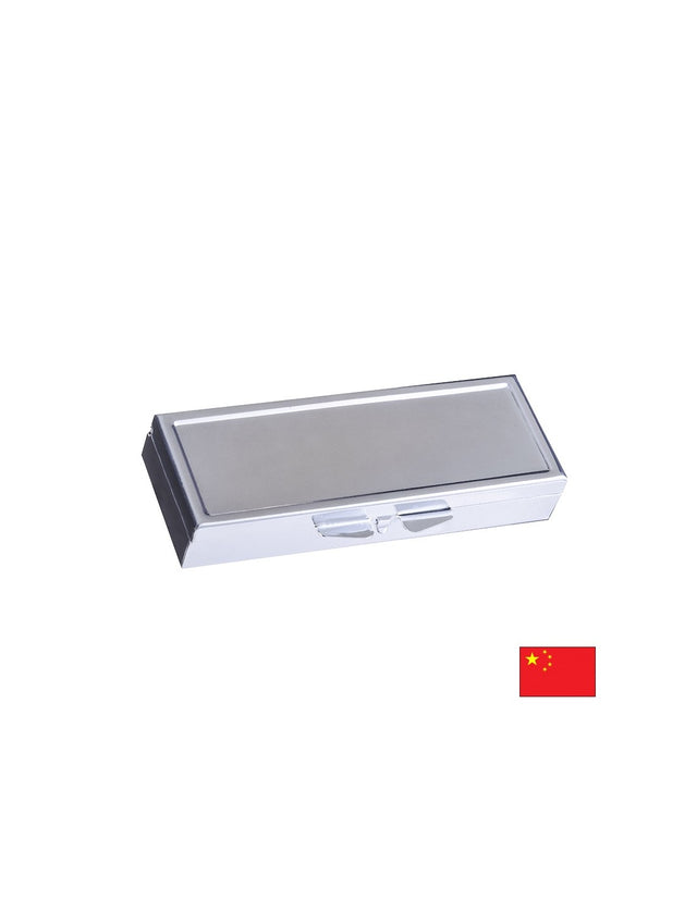 Правоъгълна метална кутия за лекарства с 6 отделения и огледало - Feel You