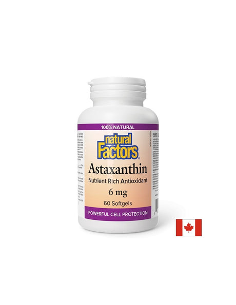 Астаксантин - Мощна антиоксидантна защита за клетките и зрението, 6 mg х 60 софтгел капсули - Feel You