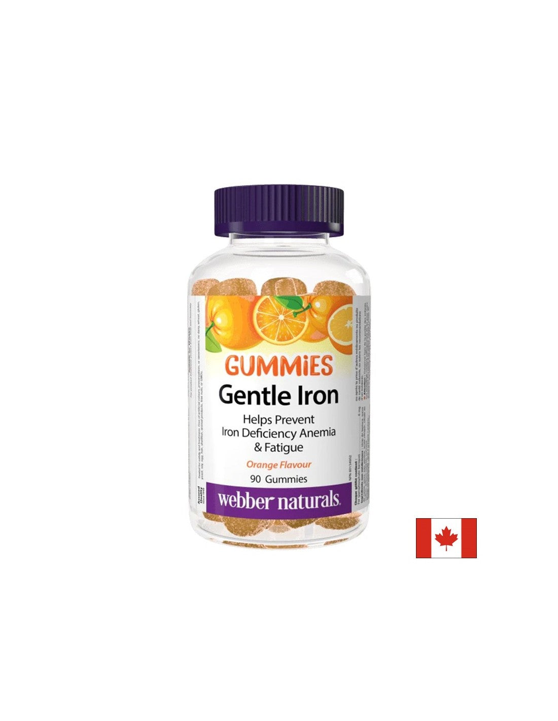 Желязо Гъми 6 mg, 90 желирани таблетки, с вкус на портокал, Webber Naturals - Feel You