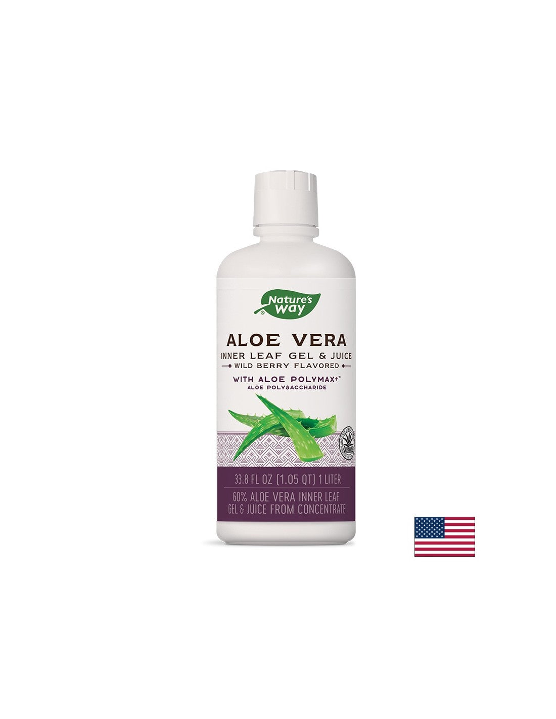 Алое вера (гел и сок) 60% - Оптимално храносмилане и силен имунитет,1L Nature’s Way - Feel You