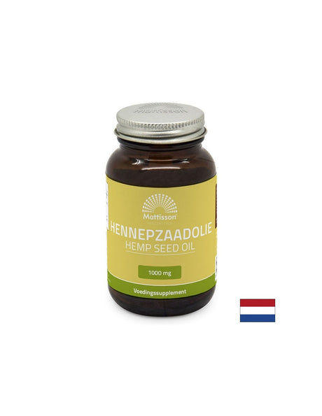 Стрес, тревожност и безсъние - Масло от конопено семе, 60 капсули Mattisson Healthstyle - Feel You