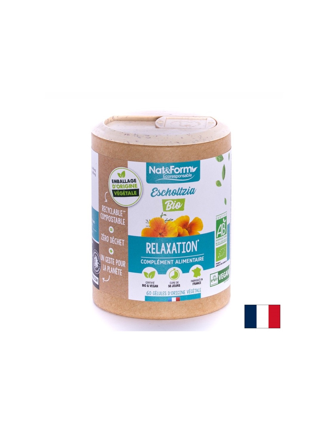 Нервна система, безсъние - Калифорнийски мак, 60 капсули - Feel You