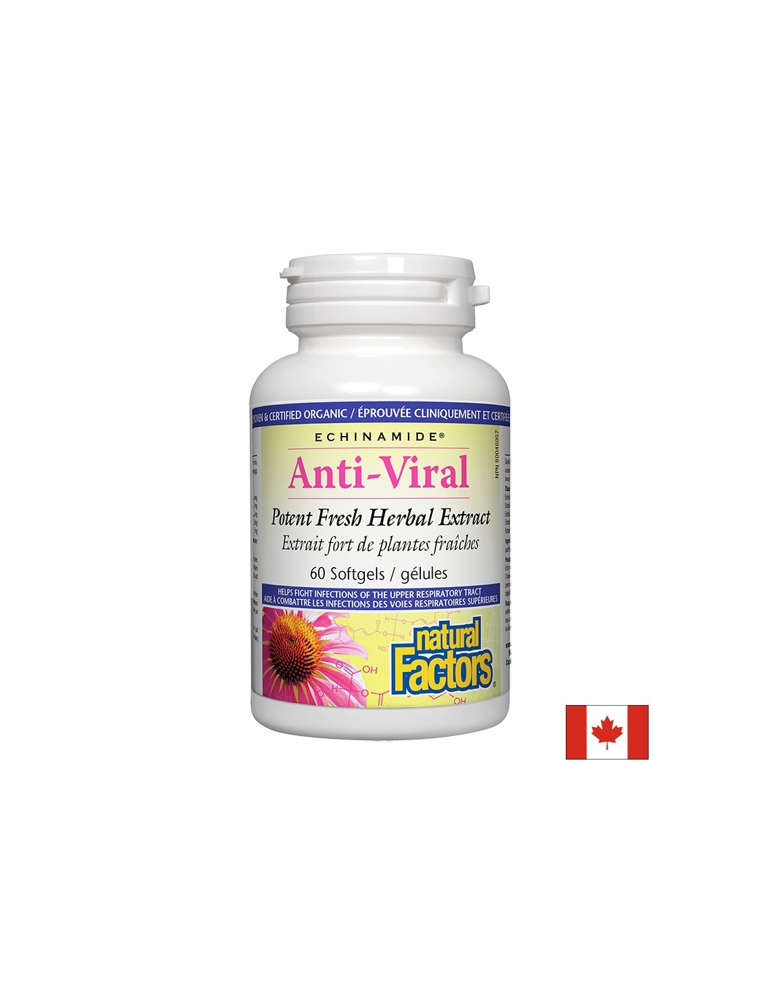 При вирусни инфекции - Анти-Вирал – имуноукрепващ билков препарат, 60 софтгел капсули Natural Factors - Feel You