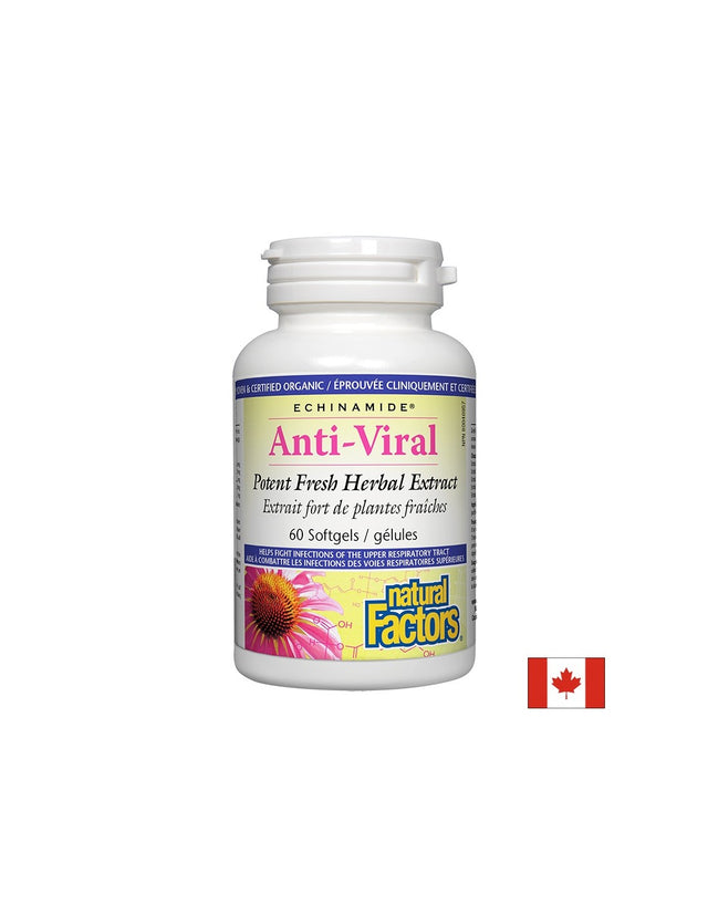При вирусни инфекции - Анти-Вирал – имуноукрепващ билков препарат, 60 софтгел капсули Natural Factors - Feel You