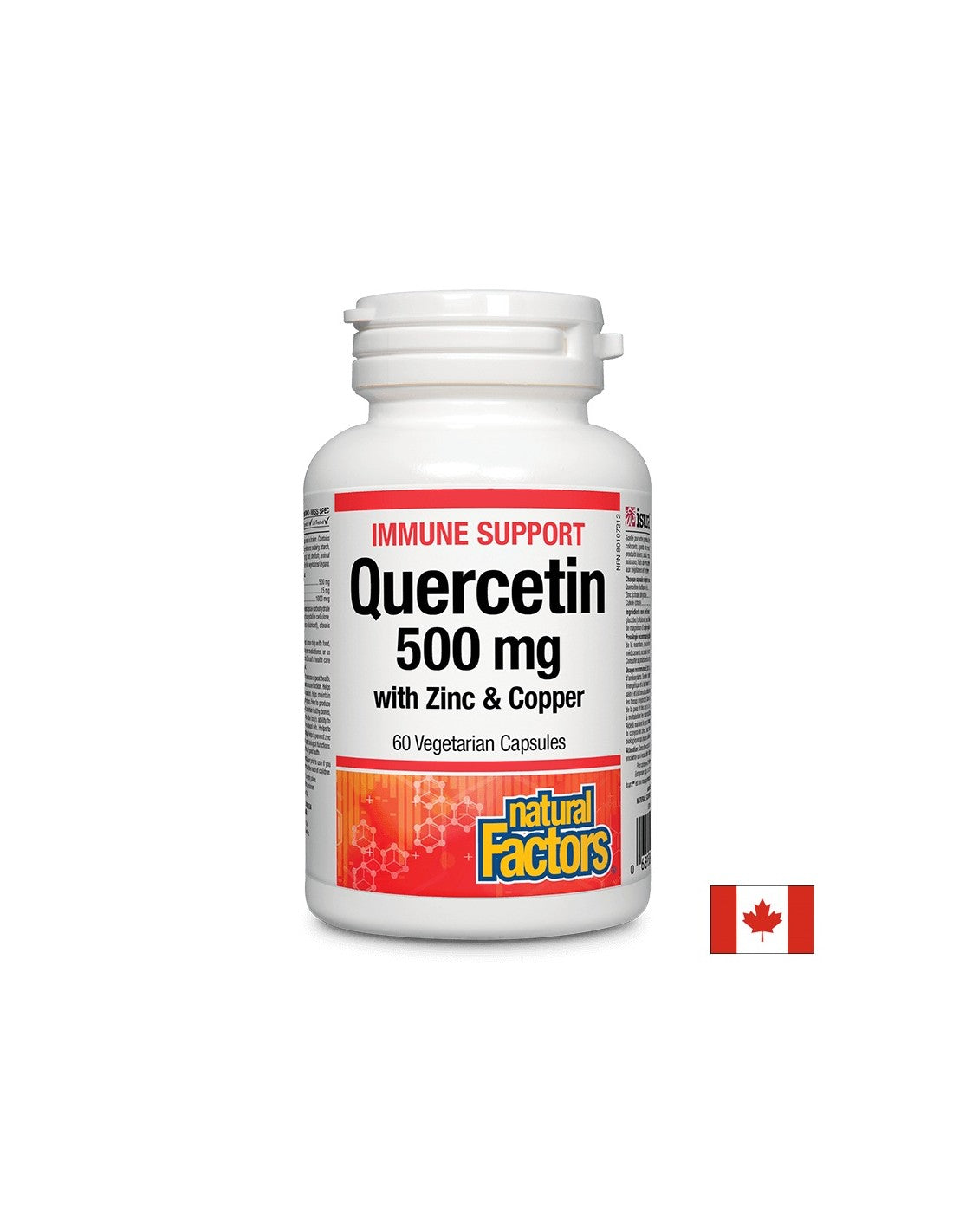 Кверцетин с цинк и мед, 60 капсули Natural Factors - Feel You