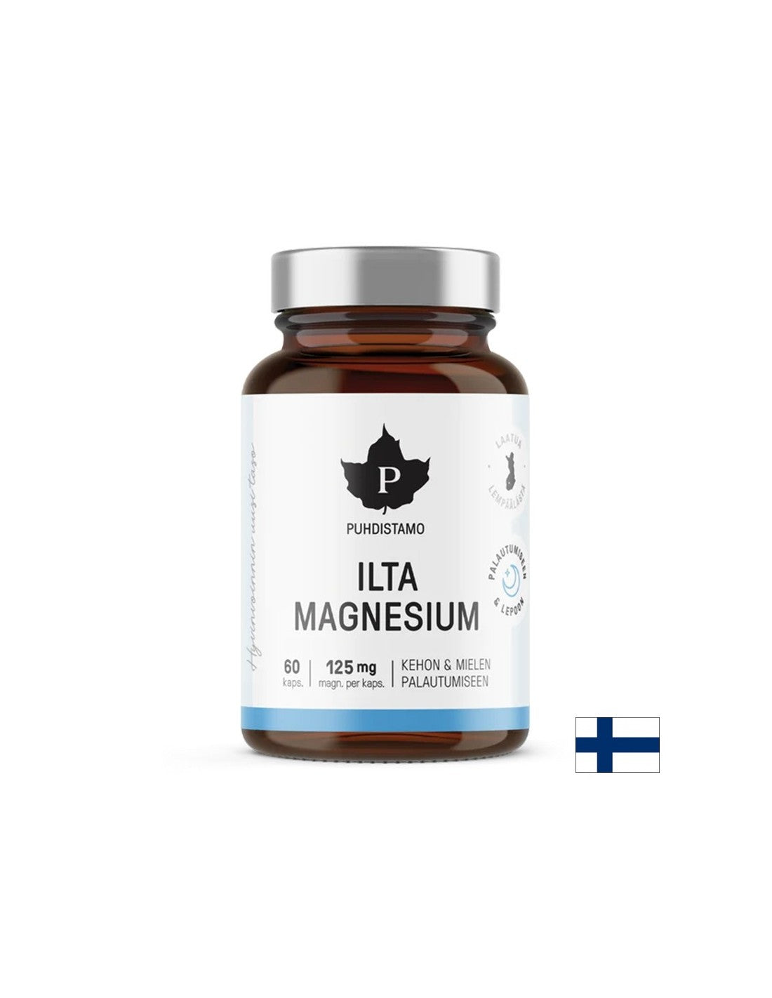 Формула за сън с магнезий (бисглицинат) + Л-Теанин, Л-Триптофан и пасифлора, 60 капсули - Feel You