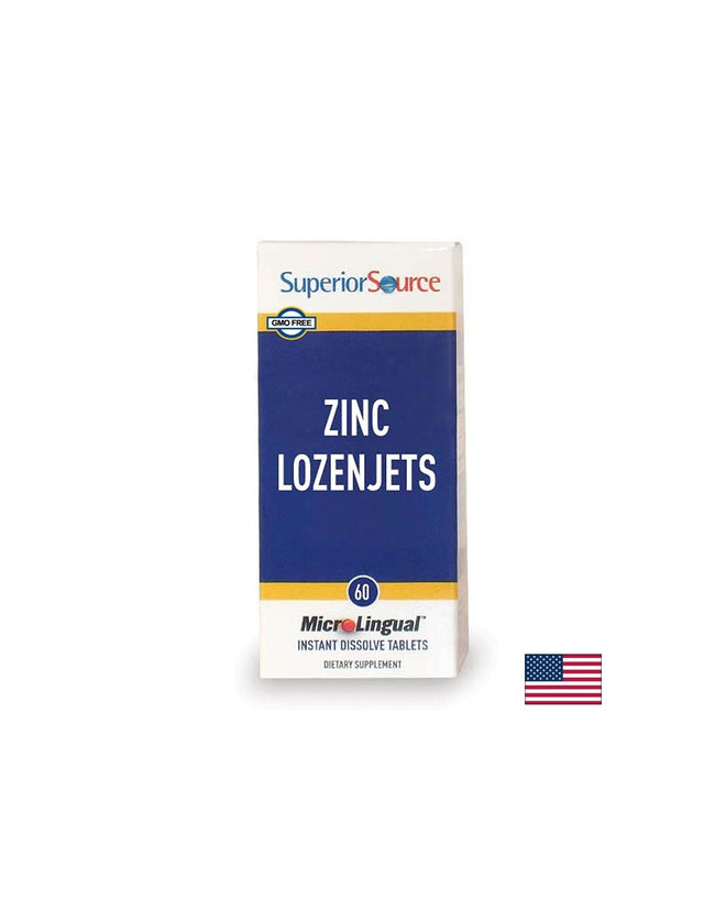 Цинк + Витамин С - повишава имунитета, 60 сублингвални таблетки Superior Source - Feel You