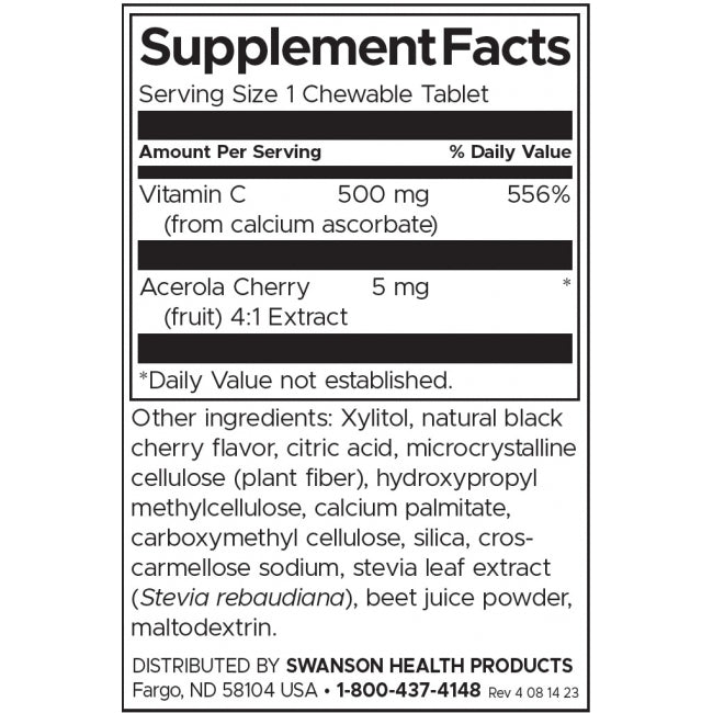 Витамин Ц за Дъвчене с Вкус на Череша - 60 TABS - Feel You