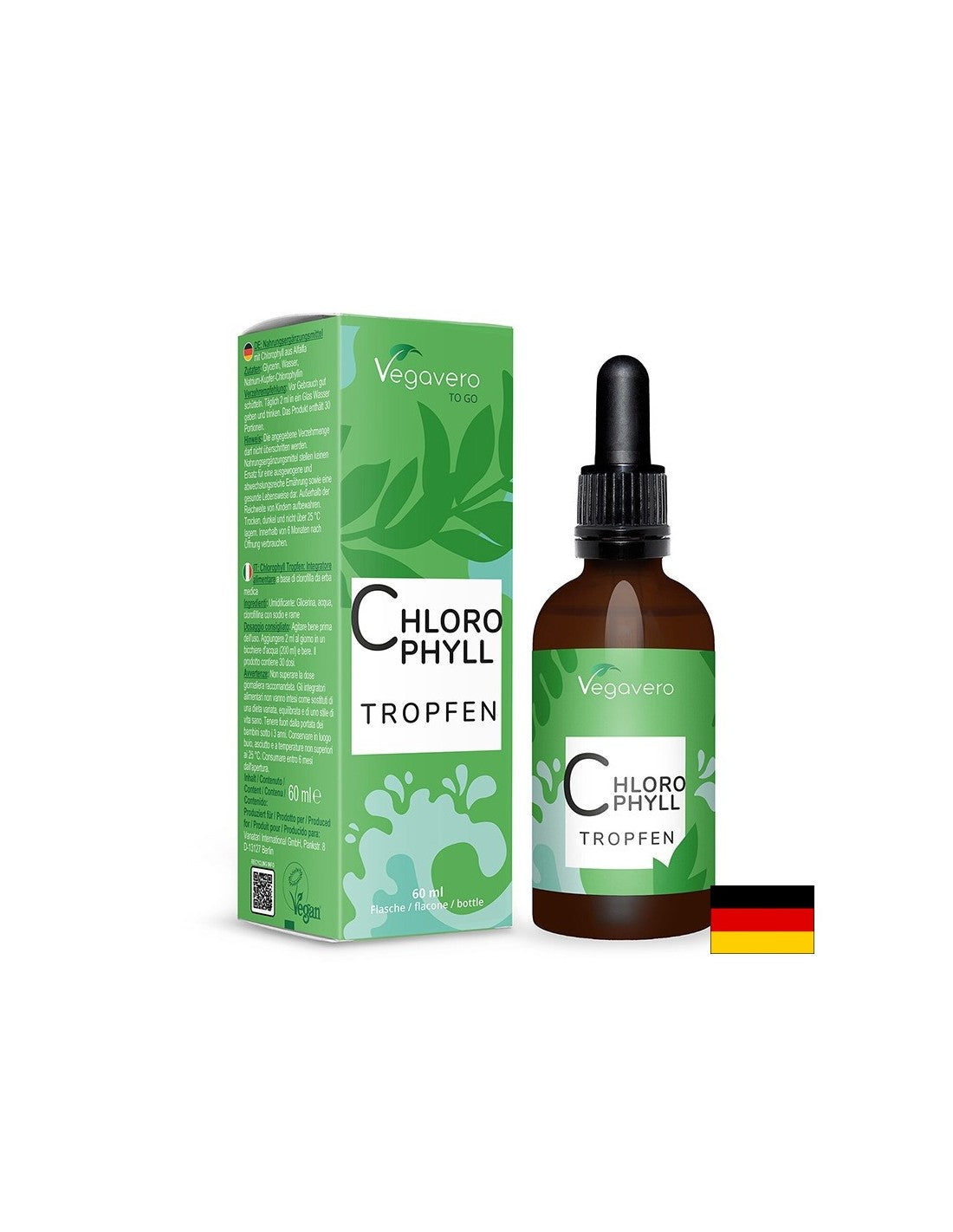 Детоксикация, естествен дезодорант - Хлорофил, капки, 60 ml - Feel You