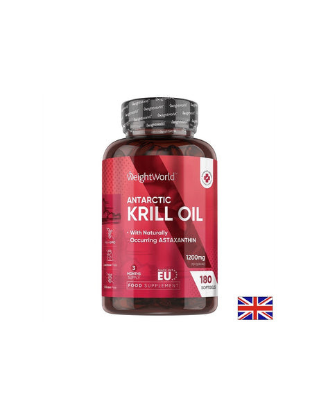 Грижа за сърцето, мозъка и зрението Масло от Антарктически крил (Krill oil) 600 mg х 180 софтгел капсули - Feel You