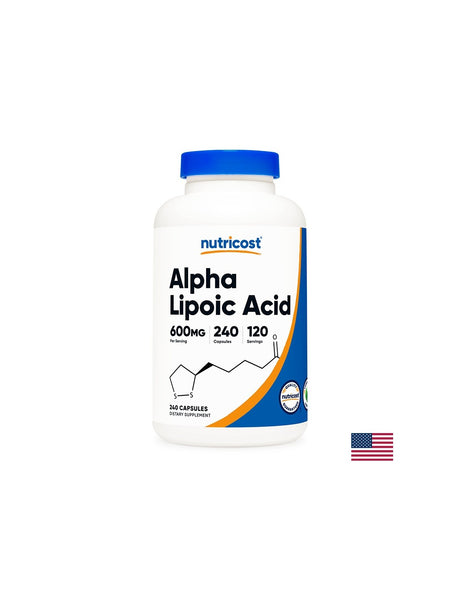 Диабет - Алфа-липоева киселина, 600 mg/240 капсули Nutricost - Feel You