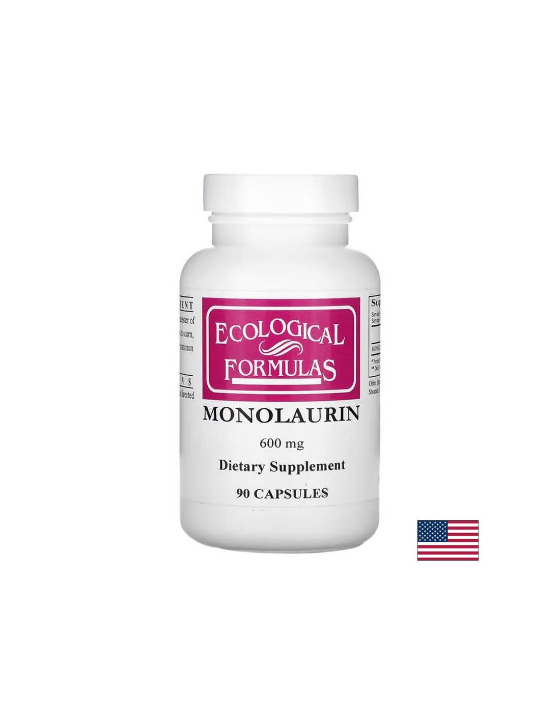 Монолаурин - Имунитет, защита от инфекции, енергия, 600 mg, 90 капсули - Feel You