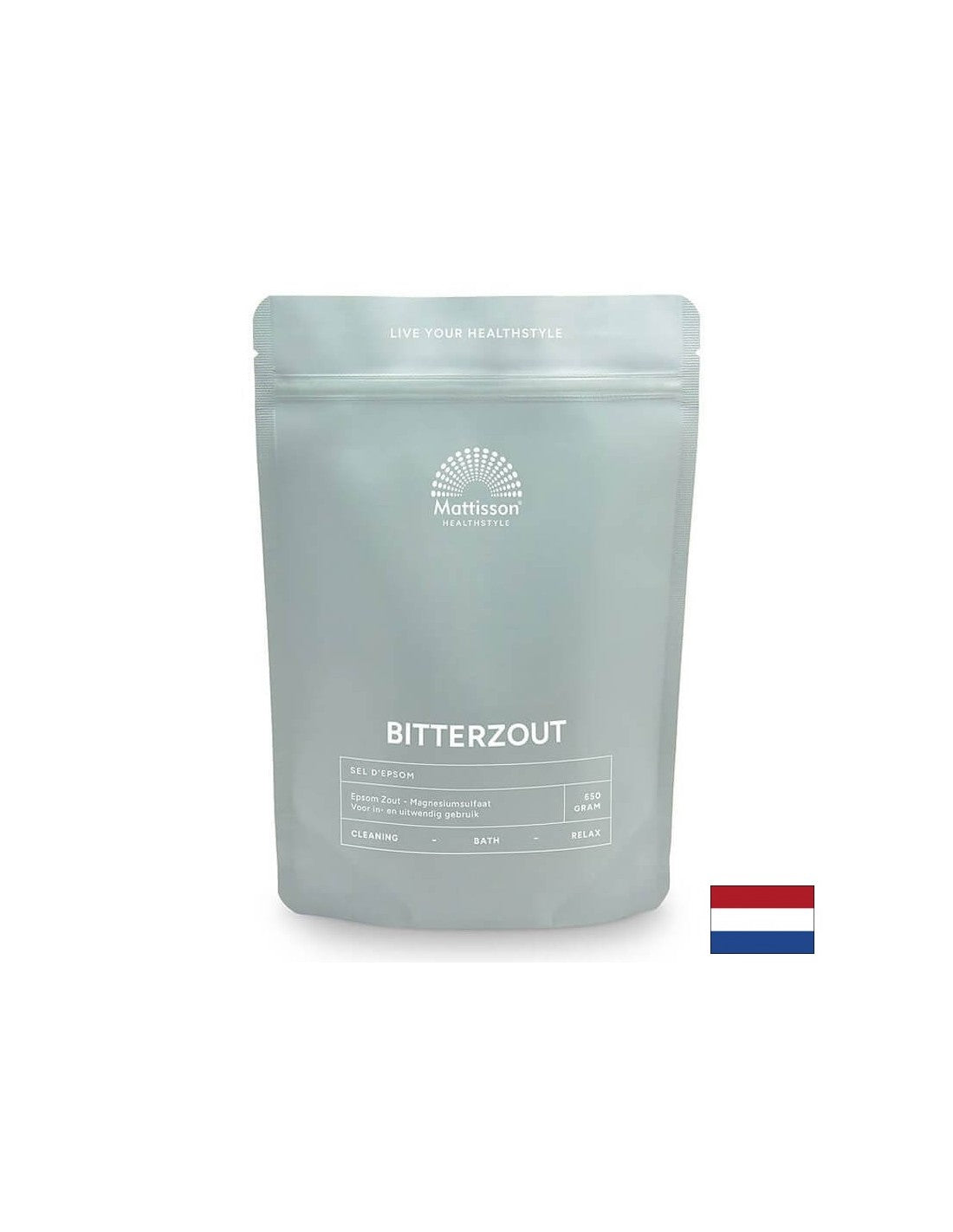 Английска сол (Магнезиев сулфат), 650 g Mattisson Healthstyle - Feel You