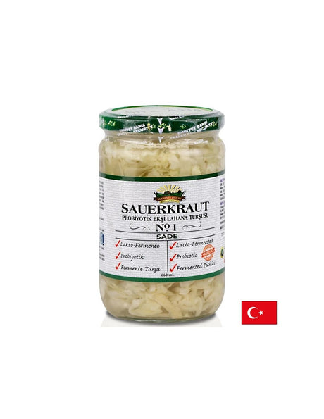 Кисело зеле с пробиотици – Ферментирала туршия за добро храносмилане, 660 ml - Feel You