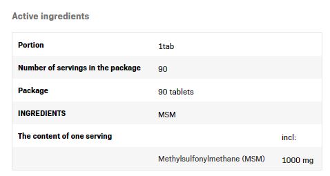 MSM / 90 Tabs - Feel You