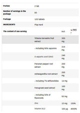 Play Hard Testosterone Booster / 120 Tabs - Feel You