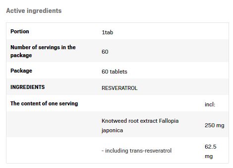 Resveratrol / 60 Tabs - Feel You