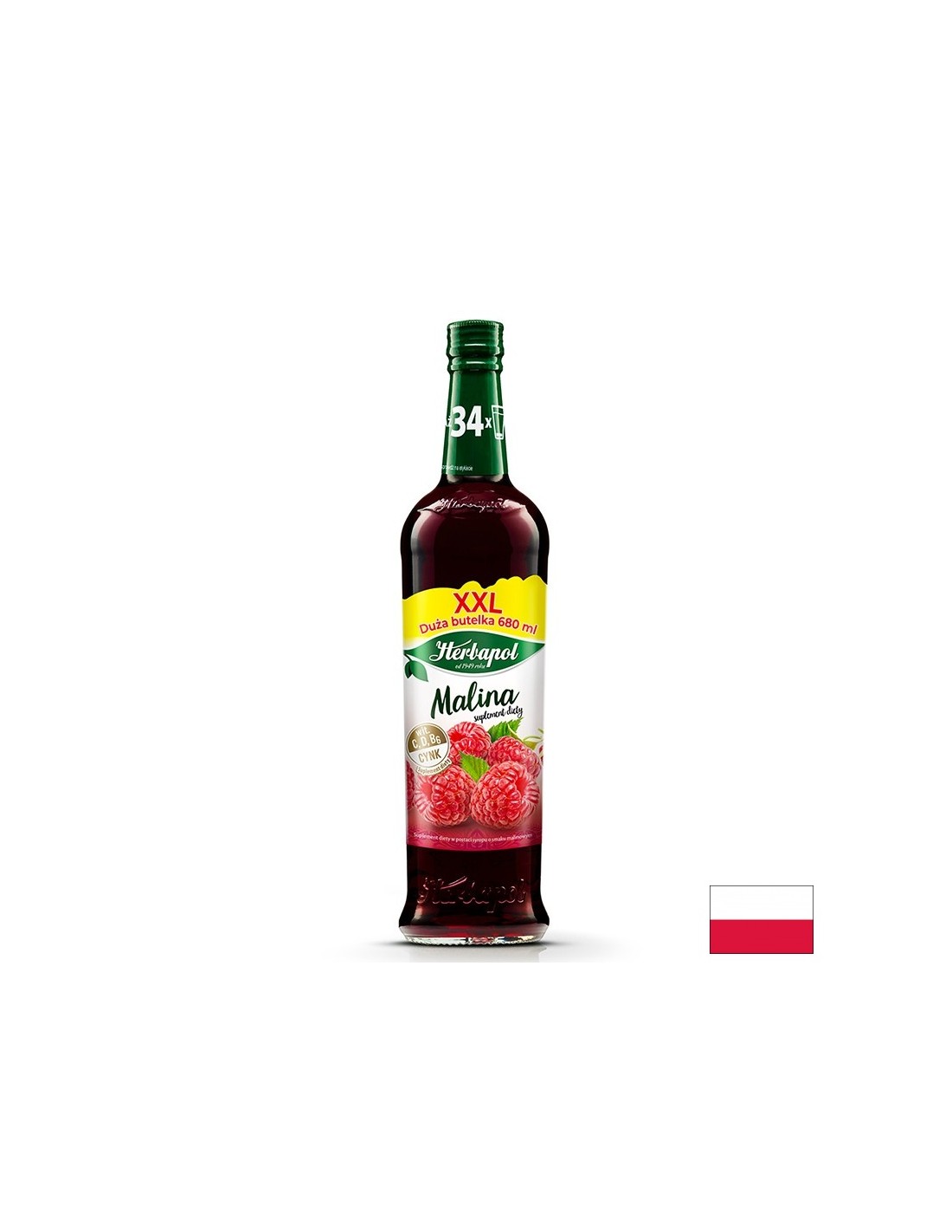 Сироп от Малина –За напитки и десерти, 680 ml - Feel You