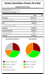 Choco Pro Bar Box / 20 x 50 g - Feel You
