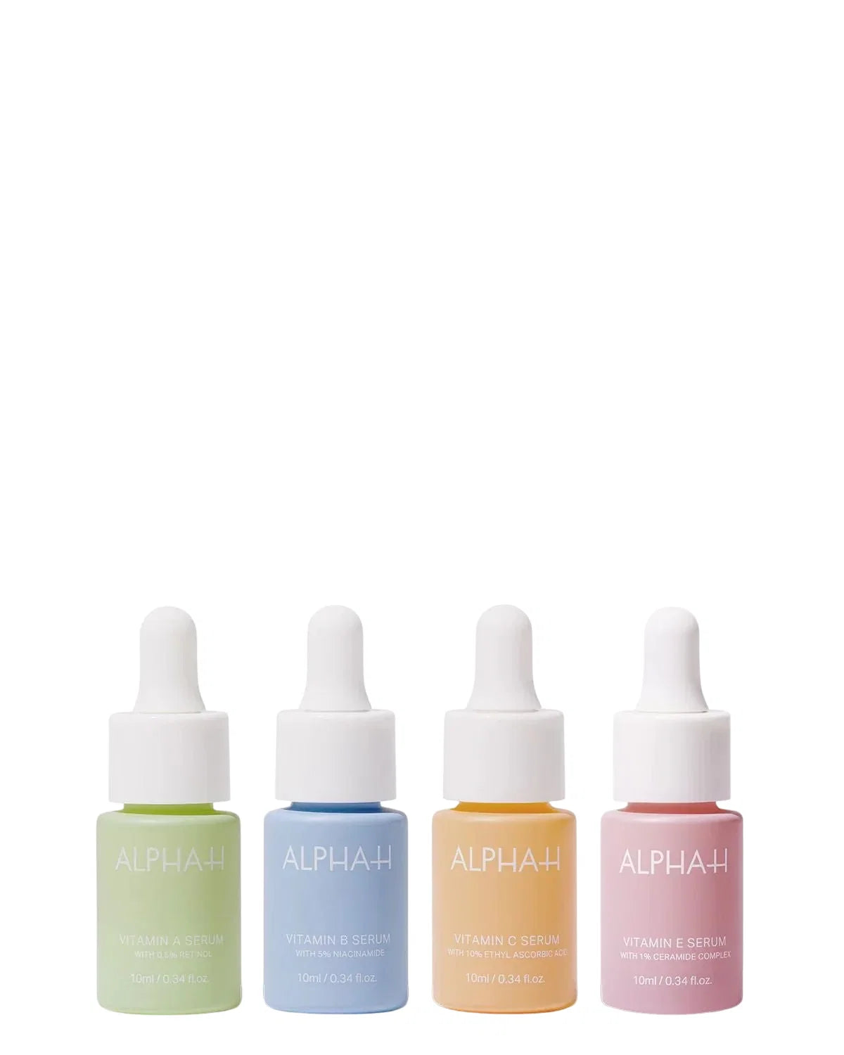 Set Alpha-H: Vitamin C, Brightening & Hydrating, Daily, Serum, For Face, 10 ml + Vitamin B, Hydrating, Soothing, Calming, Protecting, Anti-Ageing, Morning & Evening, Serum, For Face, 10 ml + Vitamin B, Hydrating, Calming & Protecting, Morning & Evening...