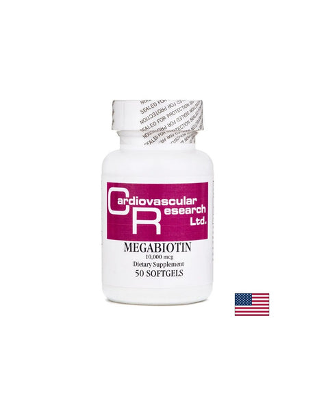 Коса, кожа и нокти - Мега биотин (Витамин В7), 10 000 µg x 50 софтгел капсули - Feel You