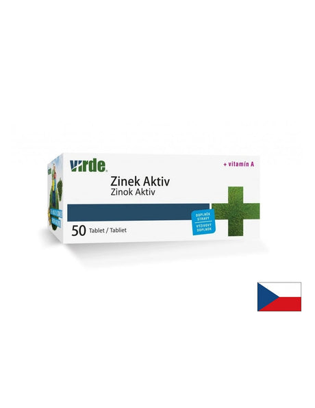 Цинк 7.5 mg + Витамин A 750 µg – Силен имунитет, красива кожа и добро зрение, 50 таблетки - Feel You