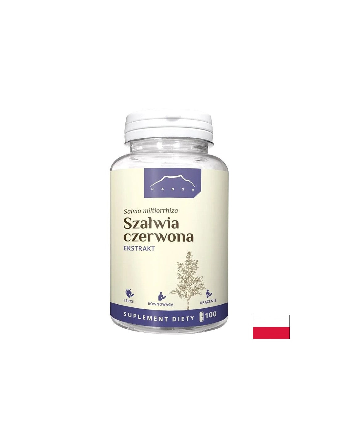 Сърдечно-съдова система - Салвия (червен градински чай), 700 mg х 100 капсули - Feel You