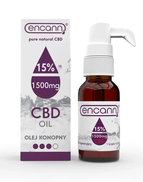 Регенериращо масло СБД 15%  1500 мг 10 мл опаковка Encann - Feel You