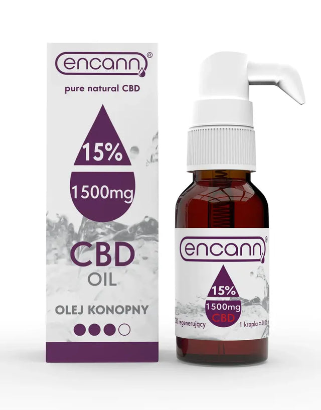 Регенериращо масло СБД 15%  1500 мг 10 мл опаковка Encann - Feel You