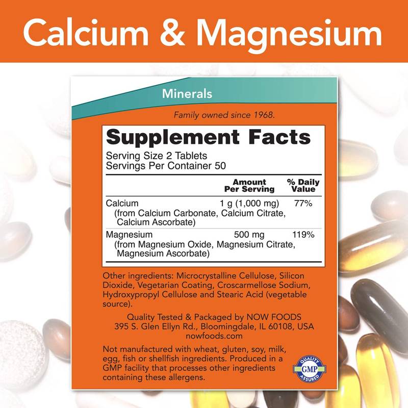 Calcium & Magnesium 2:1 - 250 Таблетки - Feel You