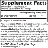 D-Phenylalanine 500 mg - 60 капсули - Feel You