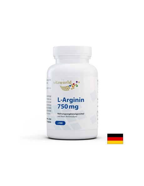 Поддържа мускулите - Л-Аргинин, 750 mg х 100 капсули - Feel You