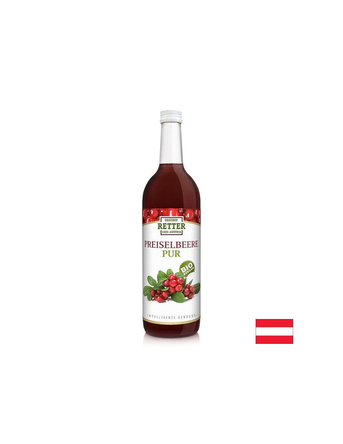 Био сок от червени боровинки, 750 ml - Feel You
