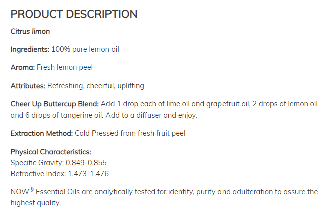 Масло от лимон - Lemon Oil - 30 ml - Feel You