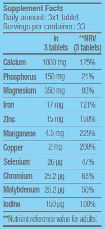 Multi Mineral Complex 100 Tabs.