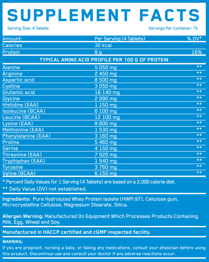 Amino Whey Hydro / 300 Tabs