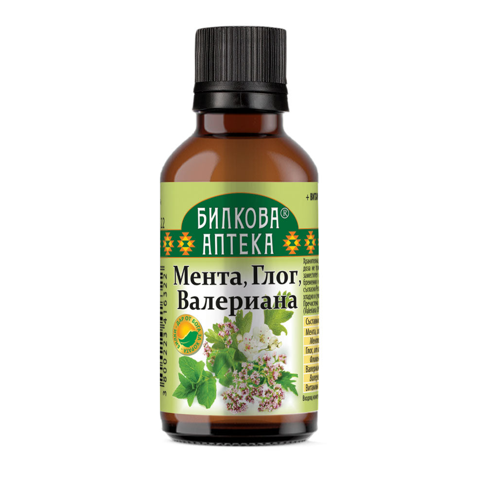 Tincture Mint, Hawthorn, Valerian - 50 мл - Feel You